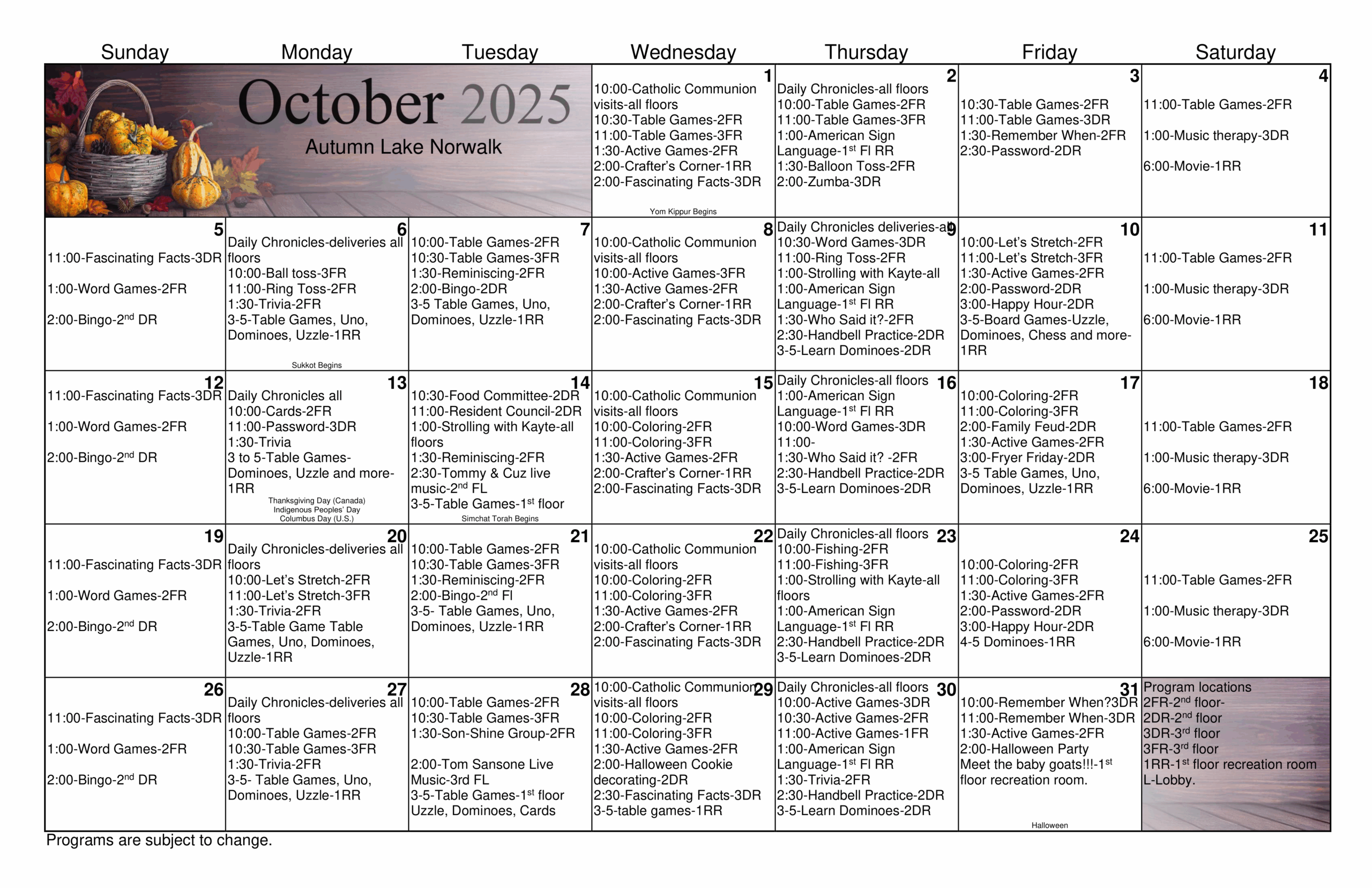 calendar